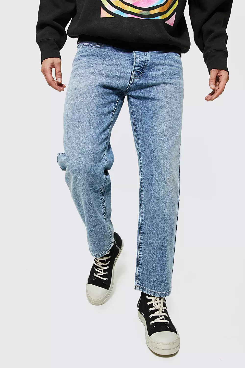 Cropped jeans fashion mens